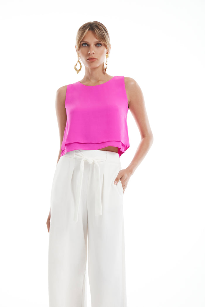 Double Layered Crop Top
