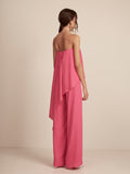 Strapless Layered  Jumpsuit