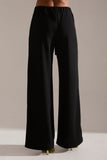 Crepe Belted Wide Leg Pant